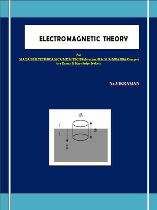 Title details for ELECTROMAGNETIC THEORY by NA.VIKRAMAN - Available